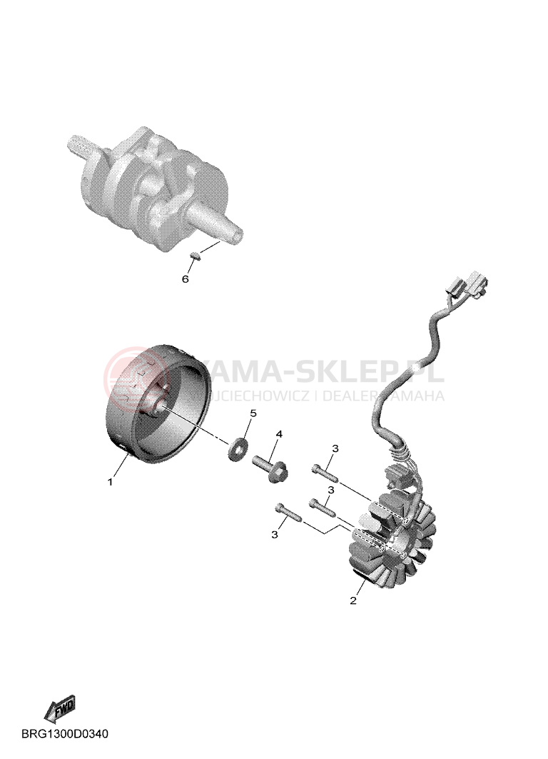 Schemat "alternator" do Yamaha MT-03