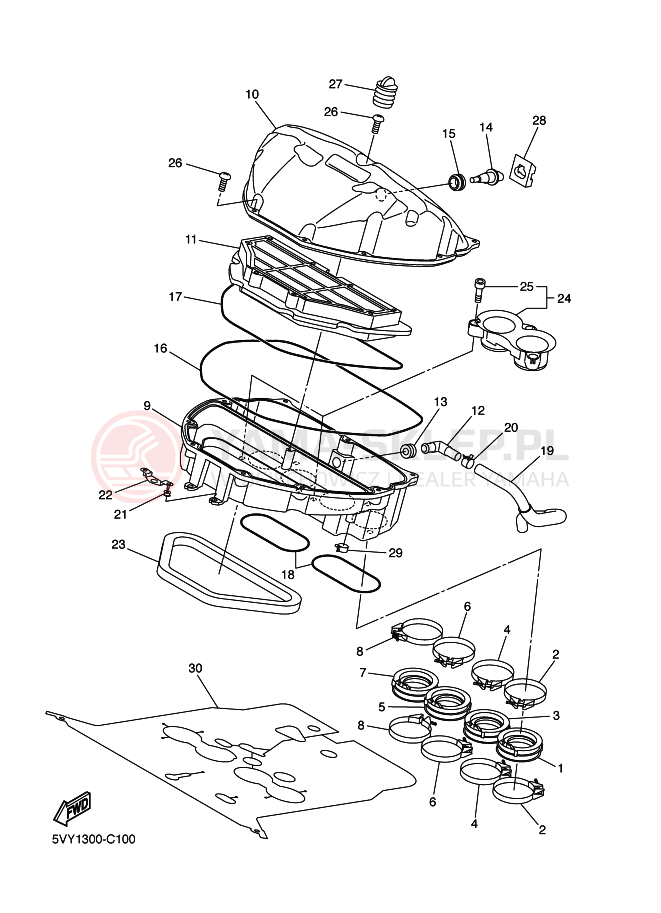 Schemat "Wtrysk paliwa" do Yamaha YZF-R1