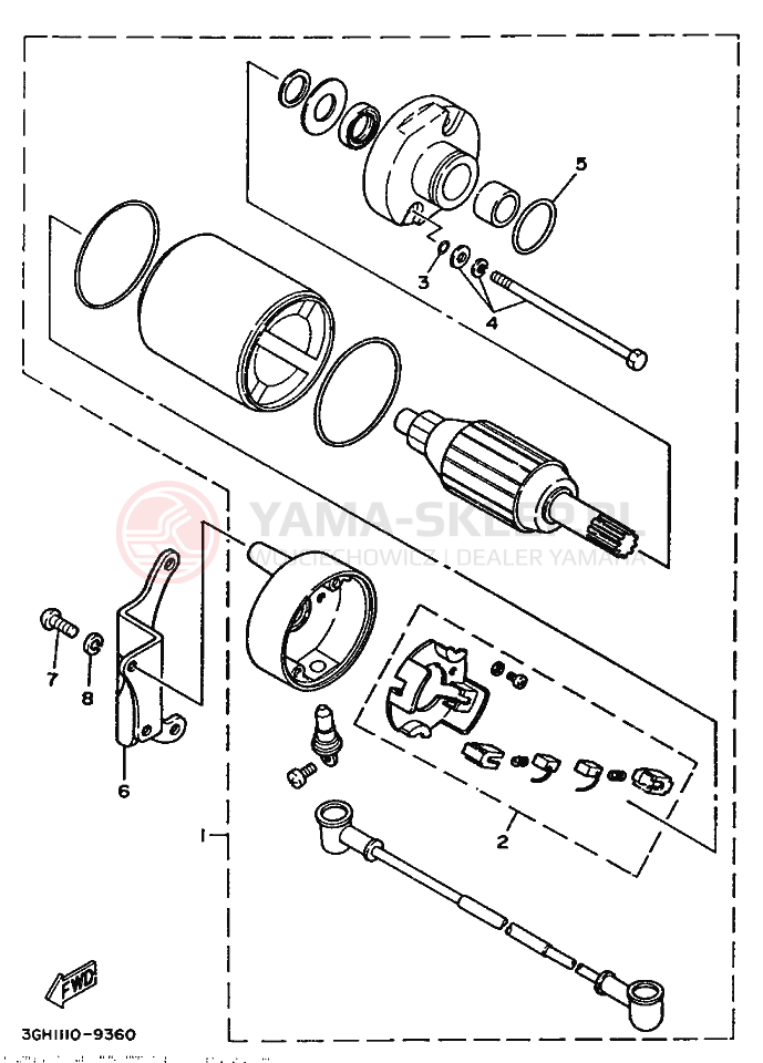 Schemat "rozrusznik" do Yamaha PRO HAULER