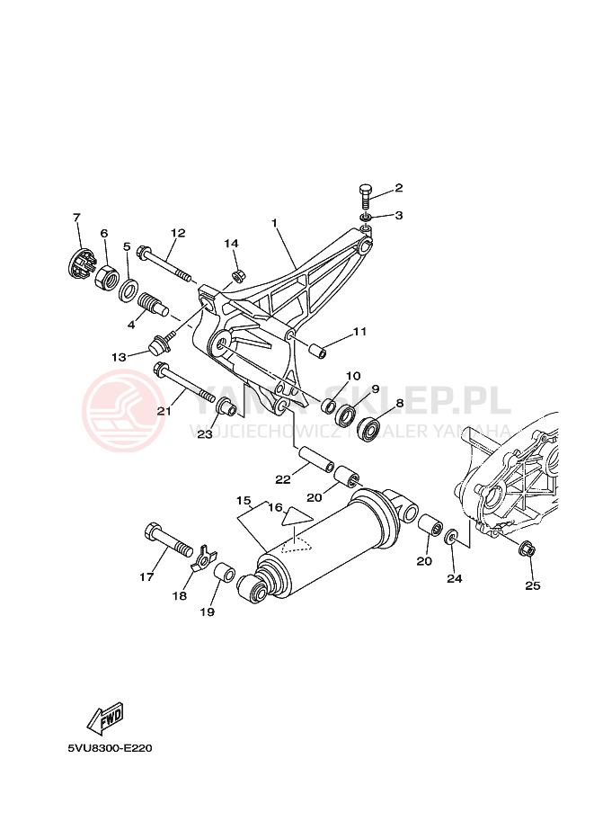 Schemat "wahacz" do Yamaha TMAX