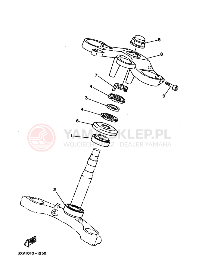 Schemat "Półki zawieszenia" do Yamaha TZR125