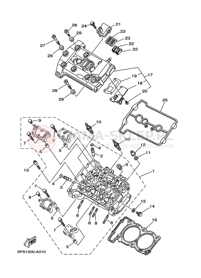 Schemat "głowica" do Yamaha TDM900