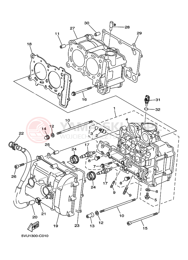 Schemat "cylinder" do Yamaha TMAX