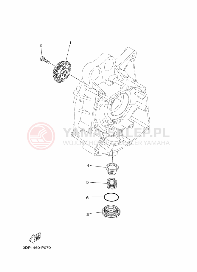 Schemat "Pompa olejowa" do Yamaha NMAX 150