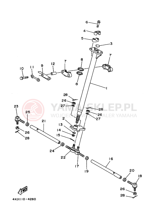 Schemat "Półki zawieszenia" do Yamaha TIMBERWOLF