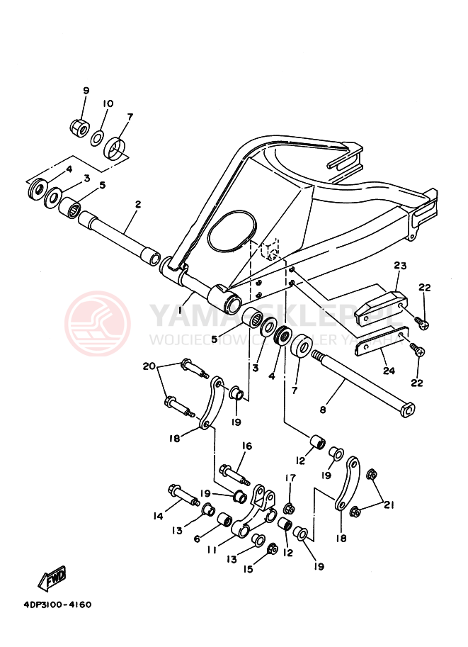 Schemat "wahacz" do Yamaha TZ250