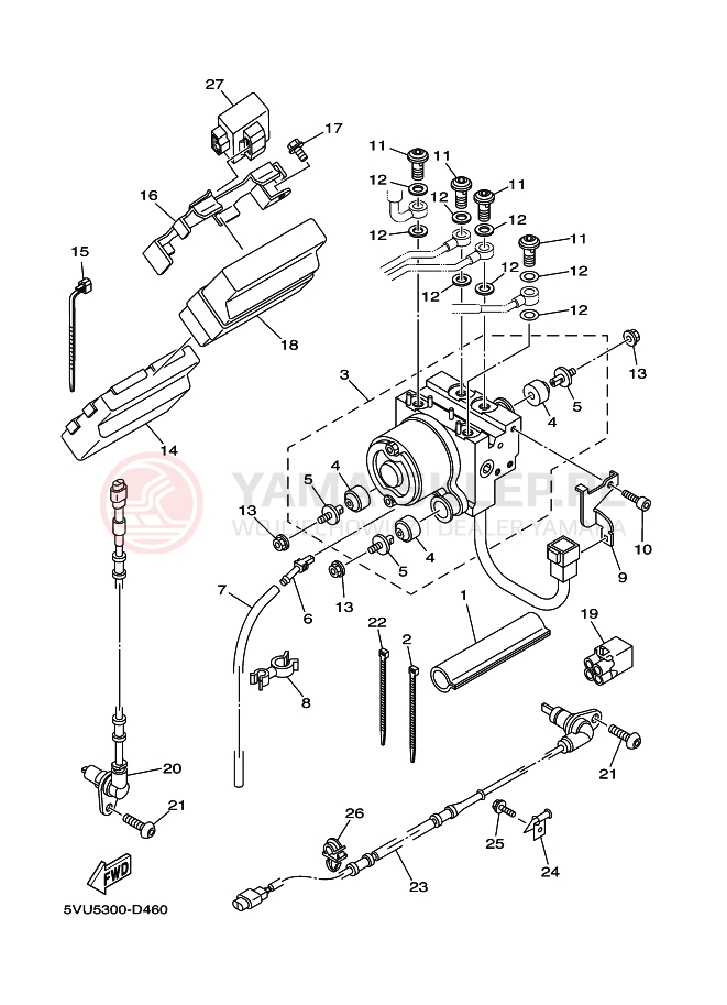 Schemat "układ elektryczny" do Yamaha TMAX