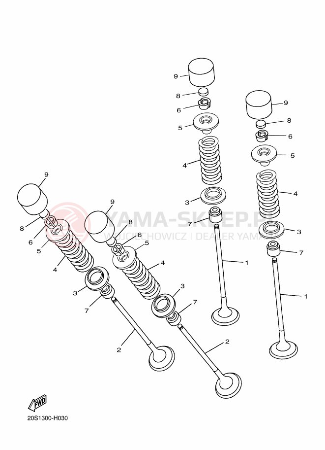 Schemat "zawory" do Yamaha DIVERSION