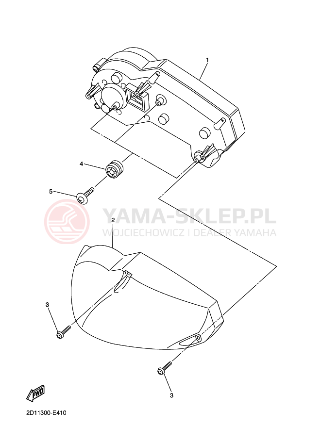 Schemat "licznik" do Yamaha FZ1-N FAZER