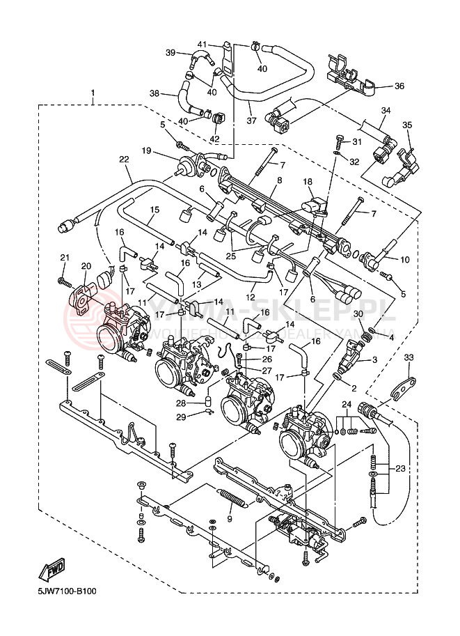Schemat "WSTĘP 2" do Yamaha FJR1300 FJR13R FJR