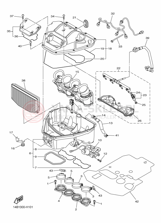 Schemat "Wtrysk paliwa" do Yamaha R1