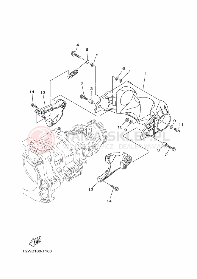 Schemat "JET UNIT" do Yamaha VX CRUISER HO