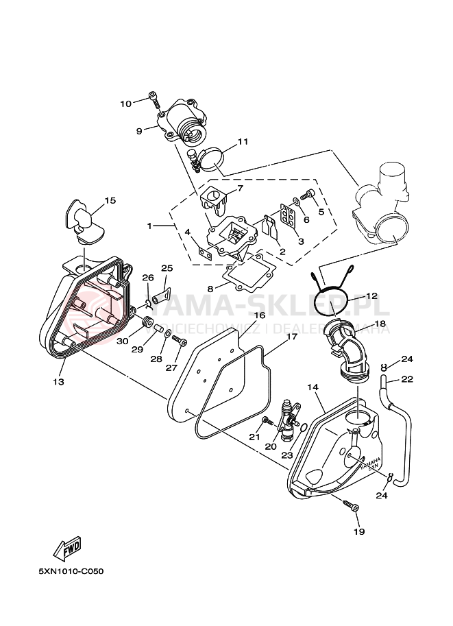 Schemat "Wtrysk paliwa" do Yamaha YL50