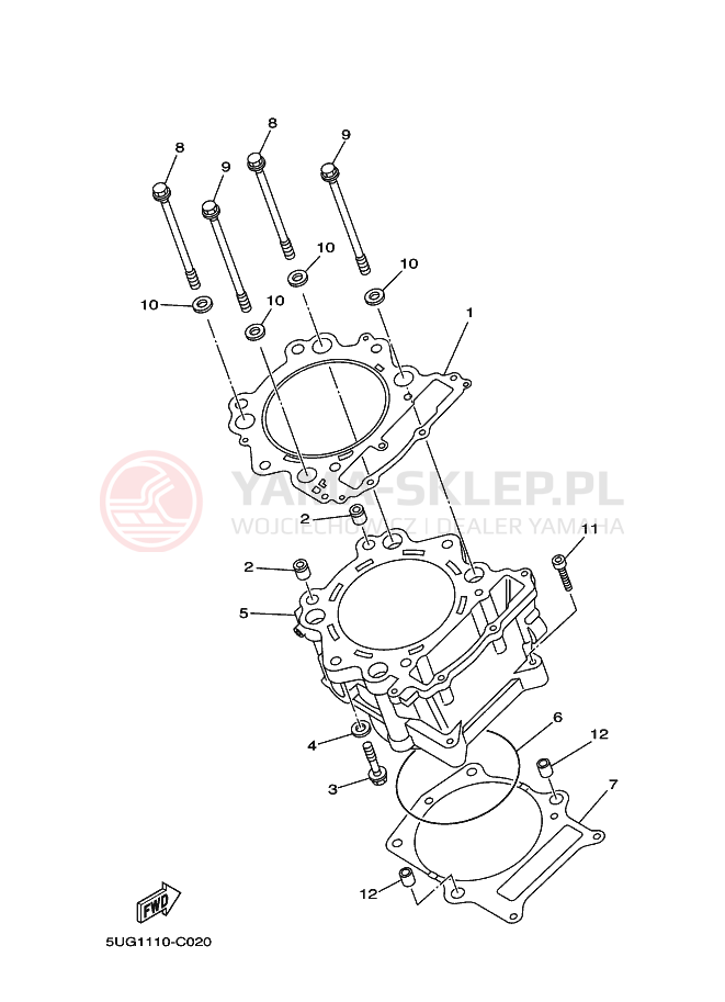Schemat "cylinder" do Yamaha RHINO