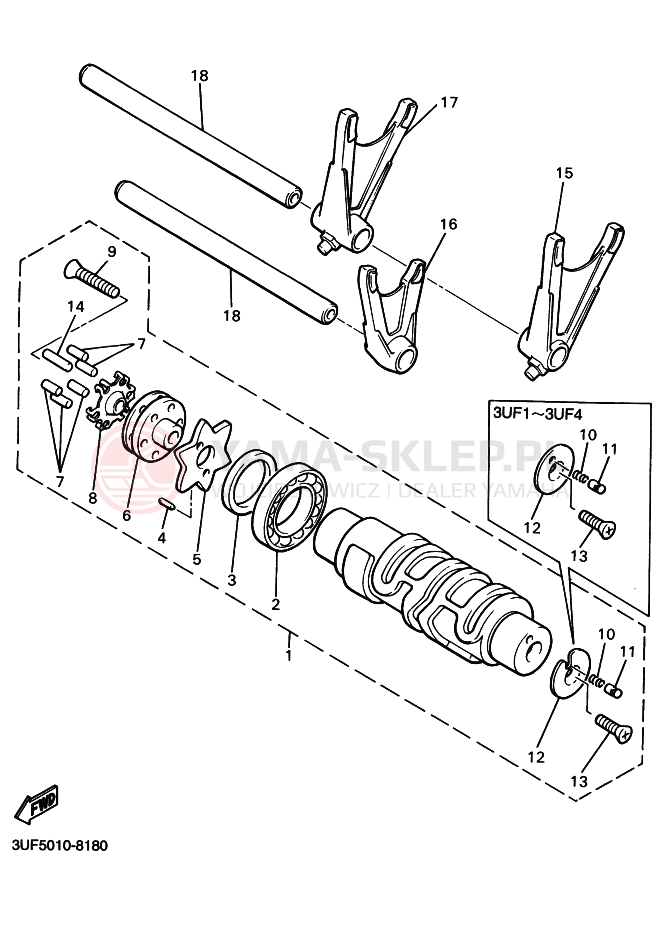 Schemat "Wodziki, automat" do Yamaha VMAX12 VMAX1200