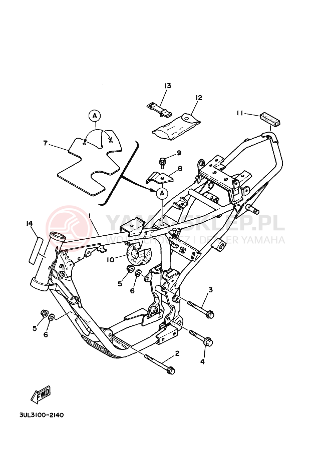 Schemat "rama" do Yamaha RT100