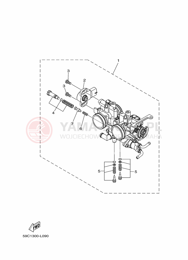 Schemat "Wtrysk paliwa" do Yamaha XP500