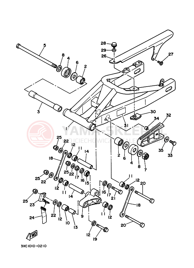 Schemat "wahacz" do Yamaha R1-Z