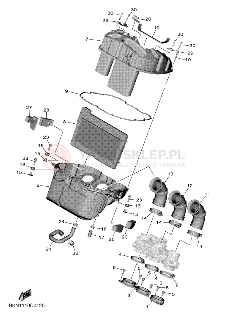Schemat "WSTĘP 2" do Yamaha R9 35KW