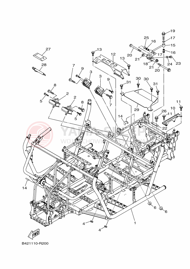 Schemat "rama" do Yamaha VIKING EPS