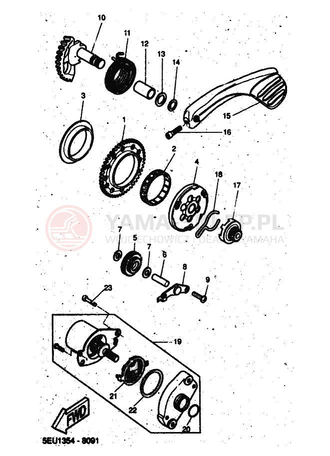 Schemat "rozrusznik" do Yamaha FLIPPER