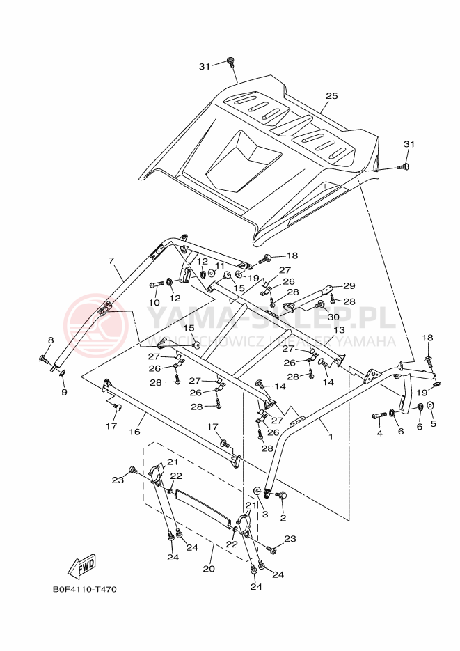 Schemat "GUARD" do Yamaha YXZ1000R SS