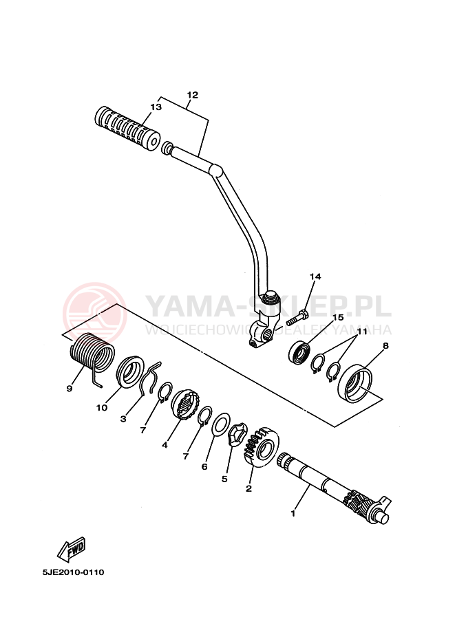 Schemat "rozrusznik" do Yamaha YB-1 YB1-4