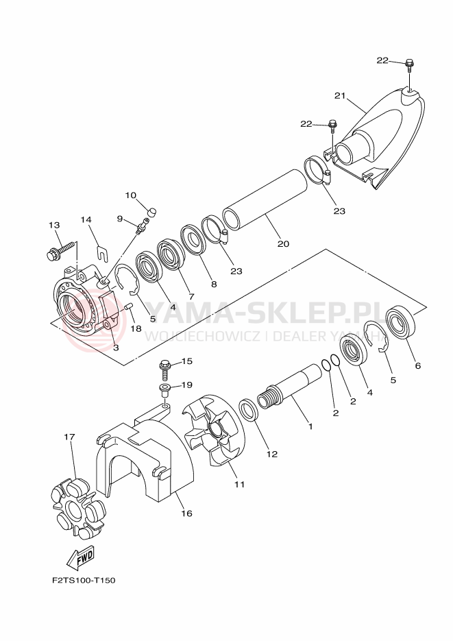 Schemat "JET UNIT" do Yamaha FX CRUISER HO