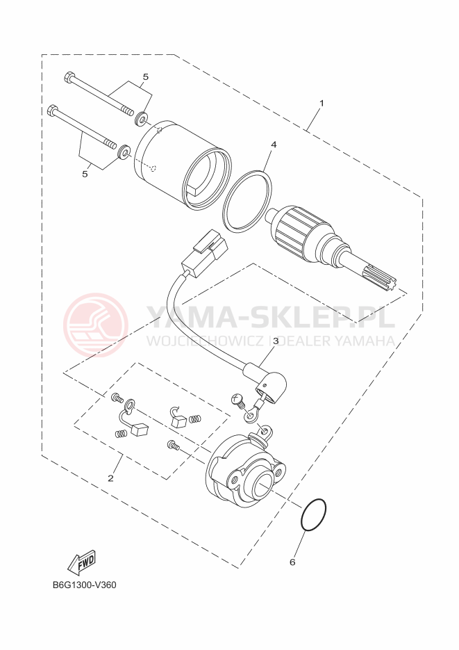 Schemat "rozrusznik" do Yamaha MT-125