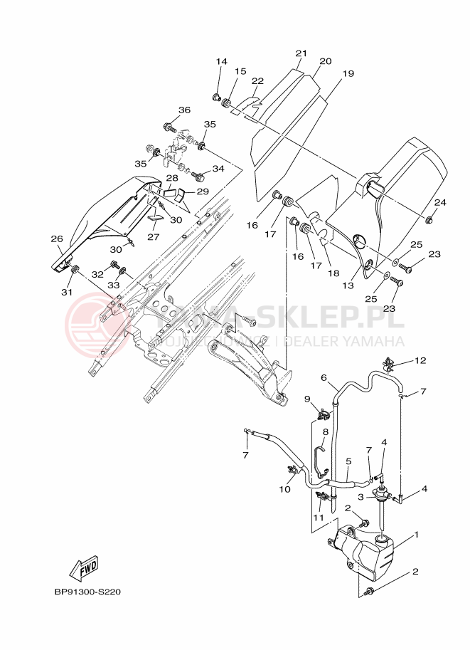 Schemat "Pokrywa boczna" do Yamaha XT1200ZE SUPER TÉNÉRÉ ABS