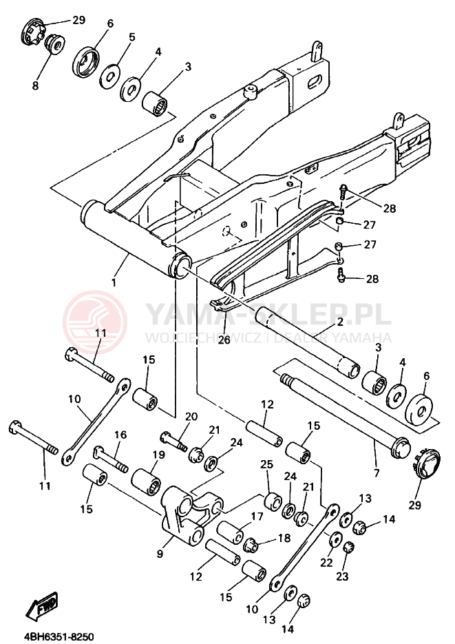 Schemat "wahacz" do Yamaha GTS1000A