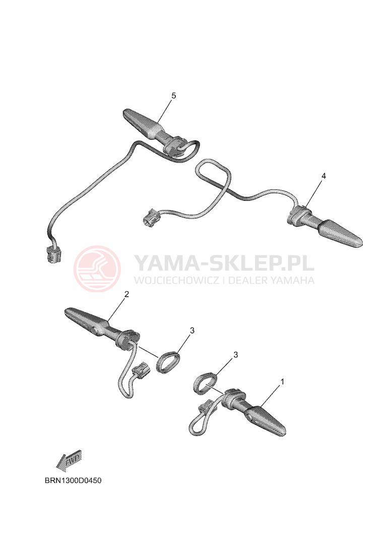Schemat "kierunkowskazy" do Yamaha TRACER 9GT