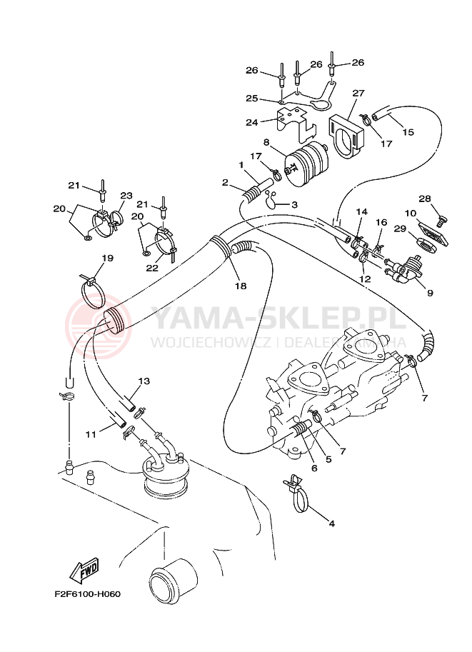 Schemat "Układ paliwowy" do Yamaha SUPERJET