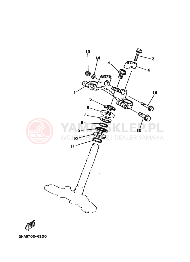 Schemat "Półki zawieszenia" do Yamaha AG100F