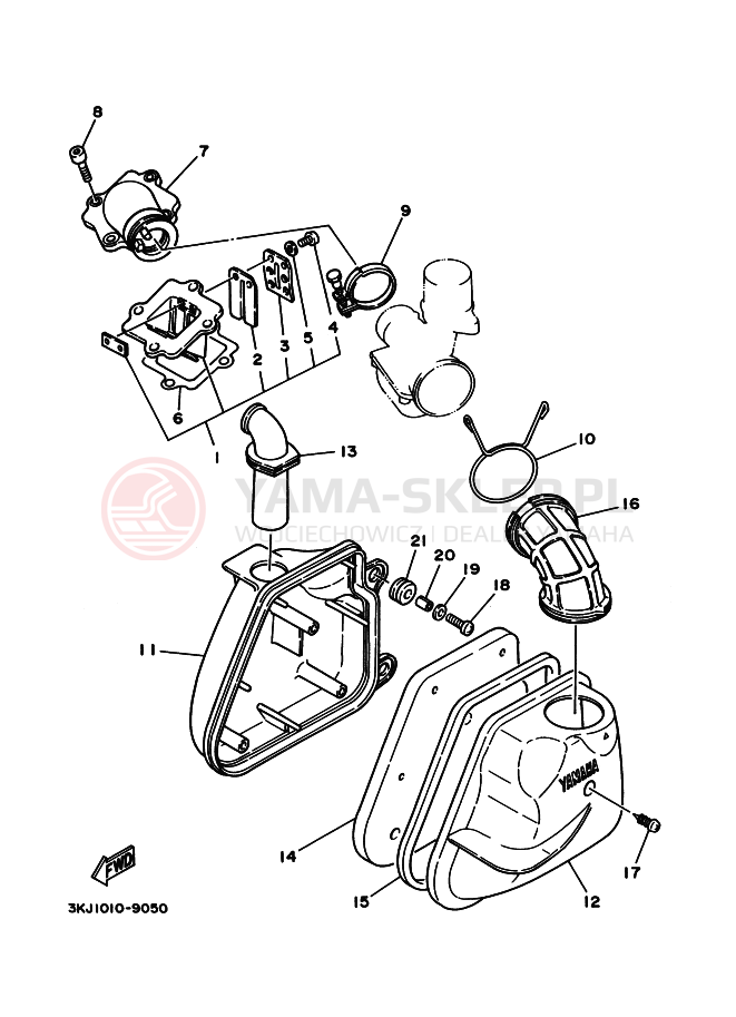 Schemat "Wtrysk paliwa" do Yamaha YG50D JOG D