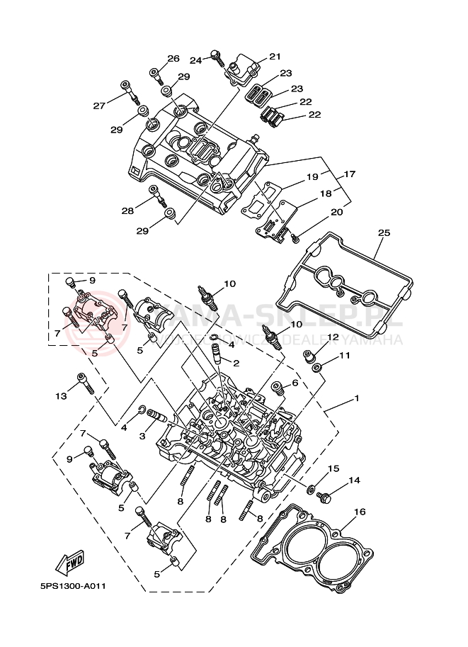 Schemat "głowica" do Yamaha TDM900
