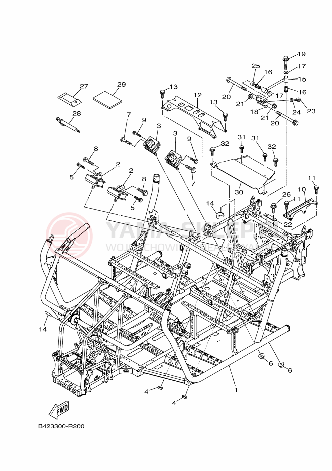 Schemat "rama" do Yamaha VIKING