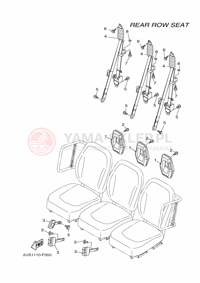 Schemat "SEAT" do Yamaha VIKING VI