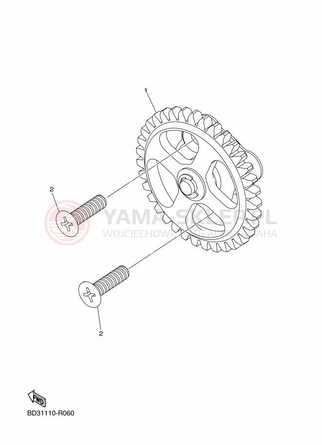 Schemat "Pompa olejowa" do Yamaha YFM90R