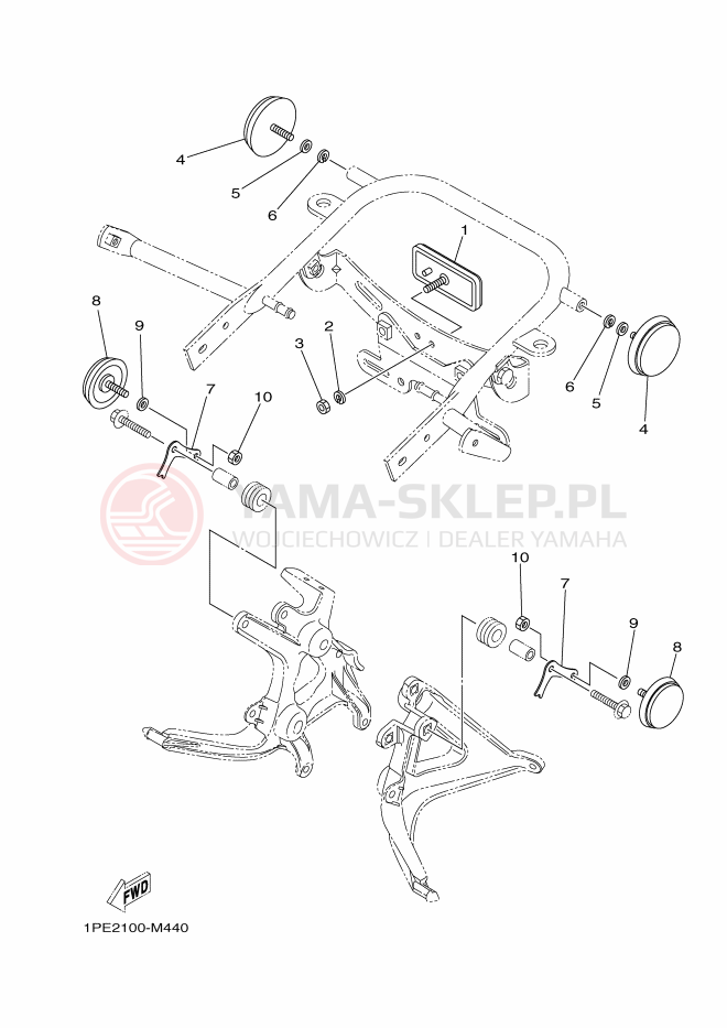 Schemat "układ elektryczny" do Yamaha YFM700RSE