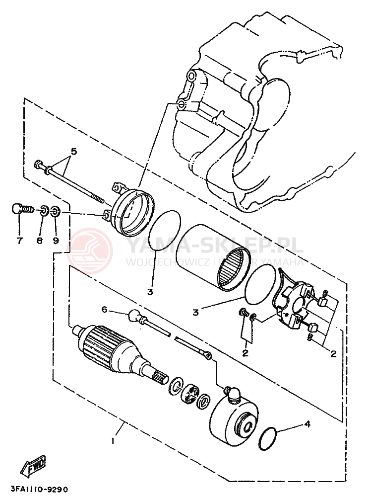 Schemat "rozrusznik" do Yamaha BREEZE