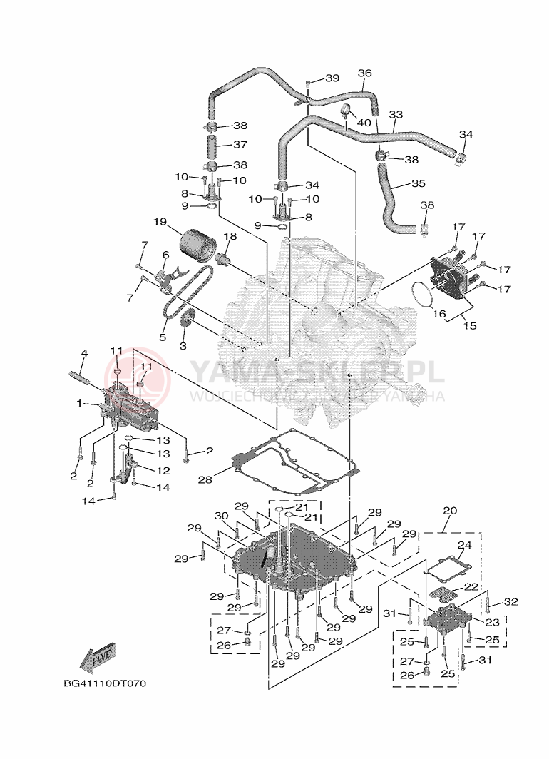 Schemat "Pompa olejowa" do Yamaha X2 R-SPEC SE