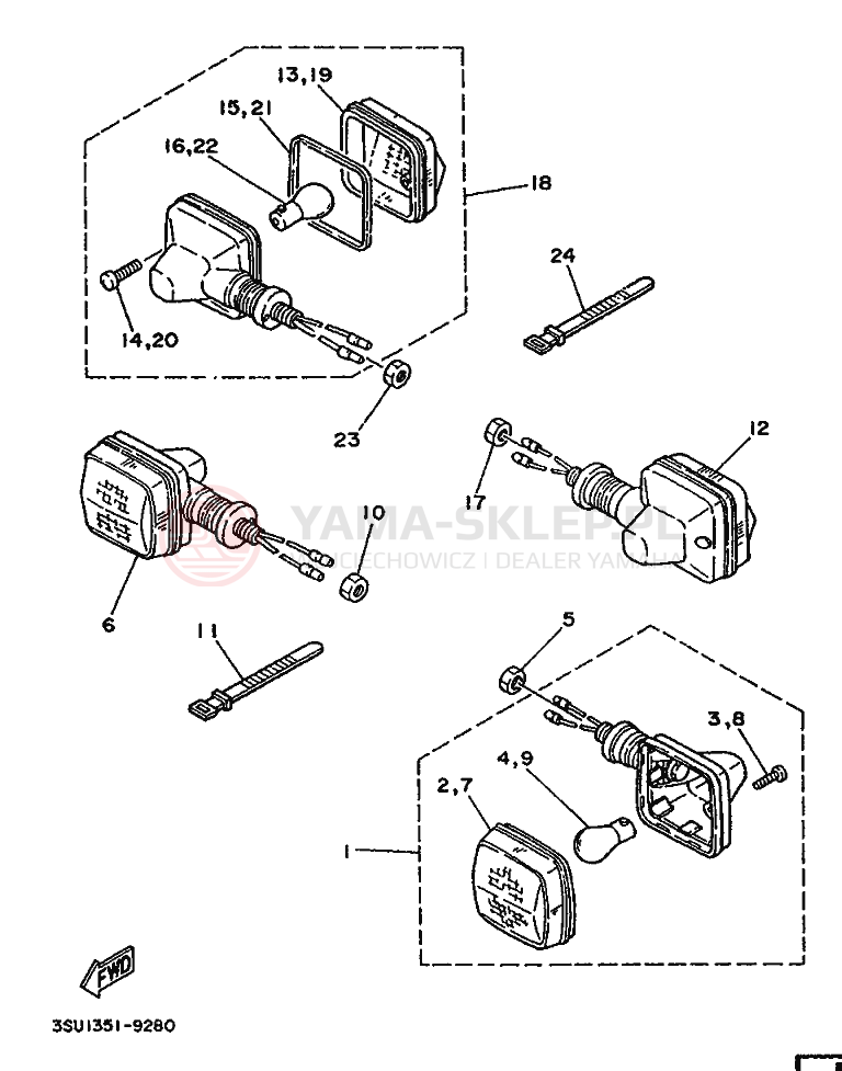 Schemat "cylinder" do Yamaha TY125