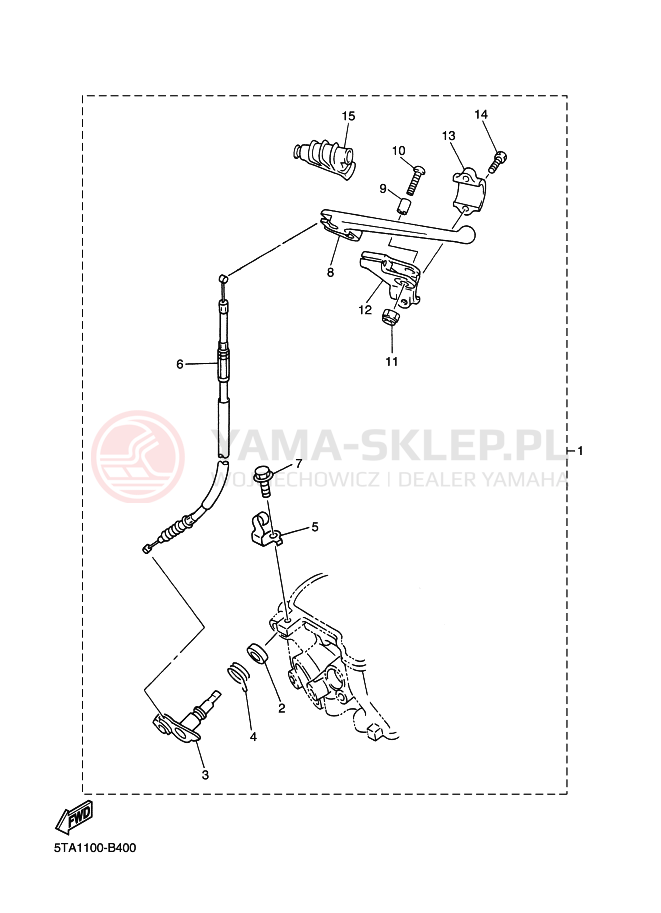 Schemat "Dekompresator - zestaw" do Yamaha YZ250F