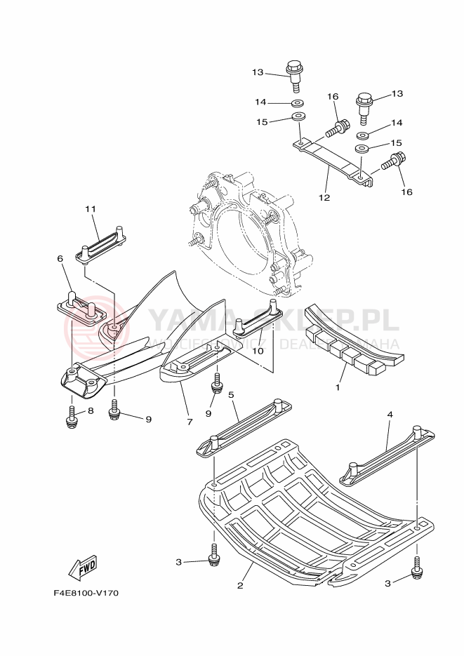 Schemat "JET UNIT" do Yamaha VX CRUISER HO