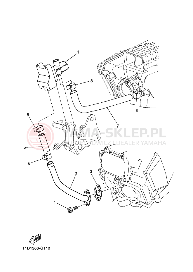 Schemat "reduktor" do Yamaha TENERE
