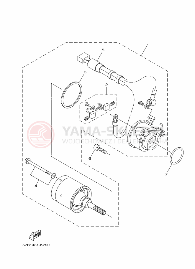 Schemat "rozrusznik" do Yamaha DELIGHT