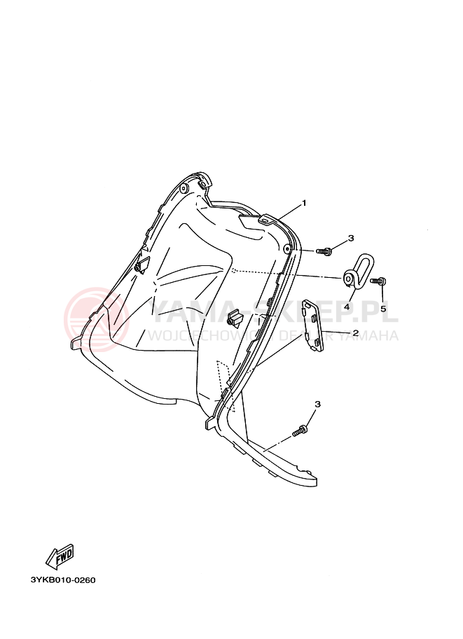 Schemat "Nadwozie przód" do Yamaha YG50Z JOG Z