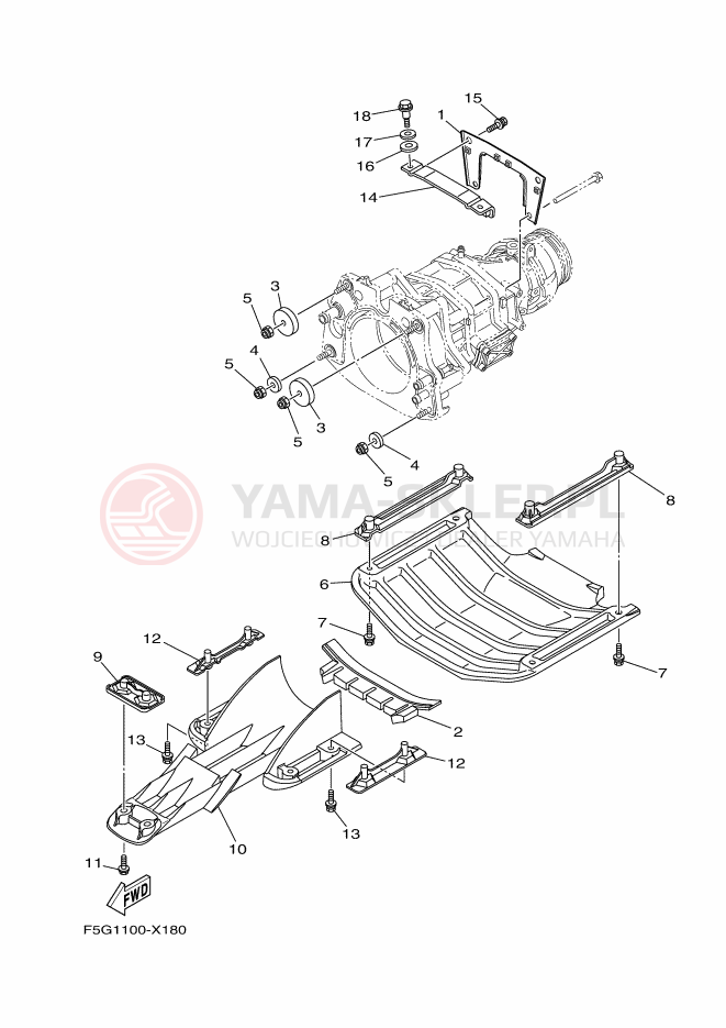Schemat "JET UNIT" do Yamaha FX1800D-X