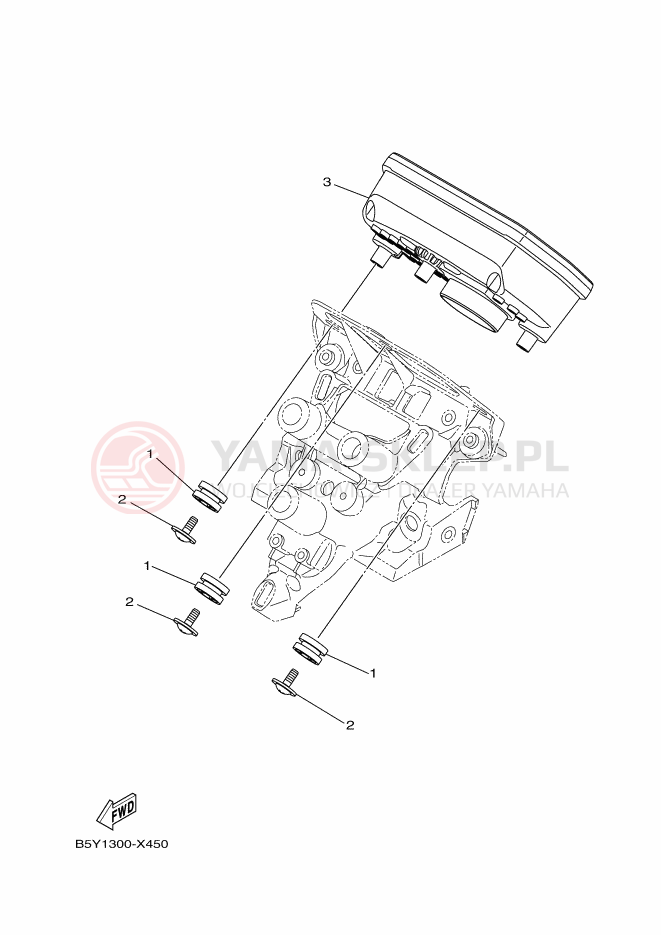 Schemat "licznik" do Yamaha MT-10